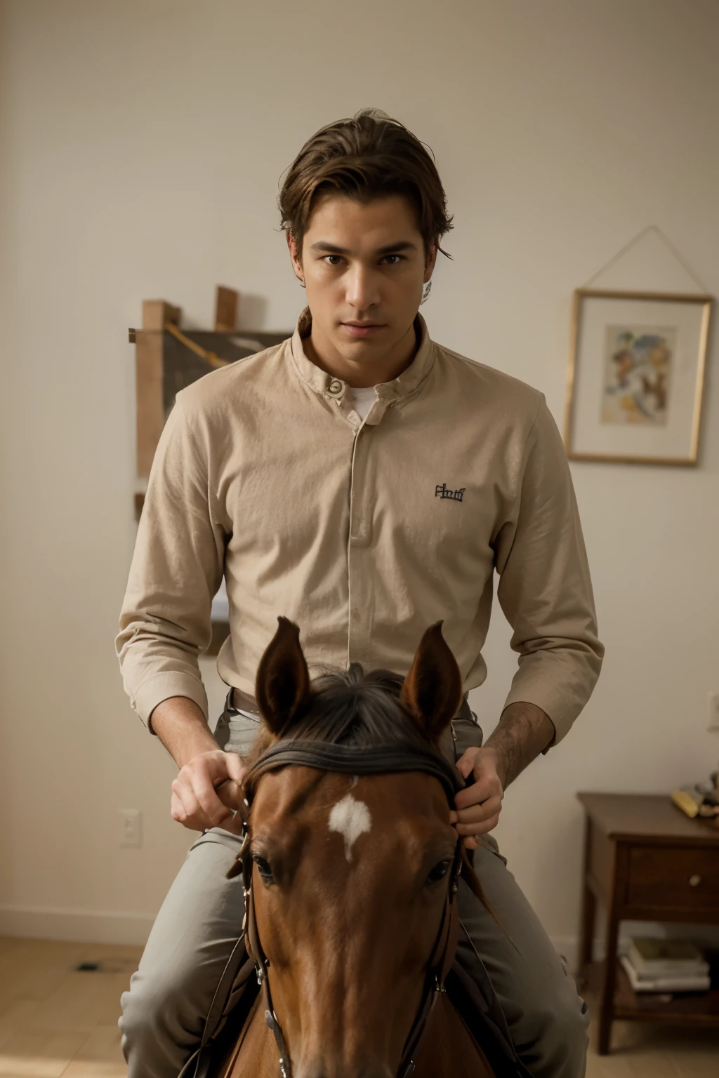 ((Melhor qualidade)), ((obra de arte)), (detalhado), Man on horseback