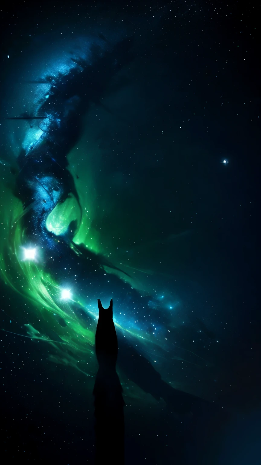 constellation、Cat、Wonder、Fantastic、Extremely detailed、8K Dende Wallpaperasuter piece、Best Quality、ultra-detailliert、Best Illumination、Best Shadow