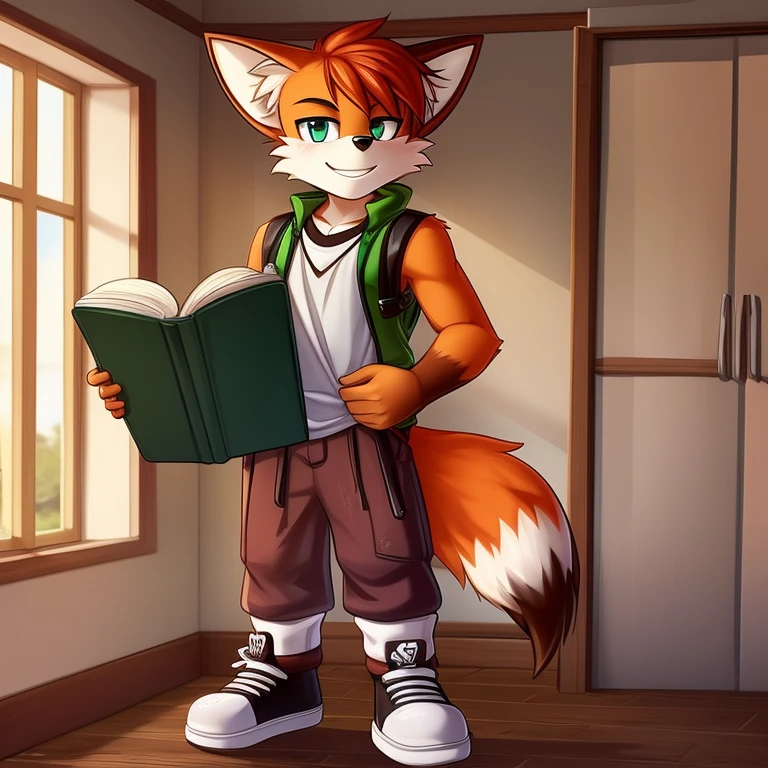 Male fox red fur student ager