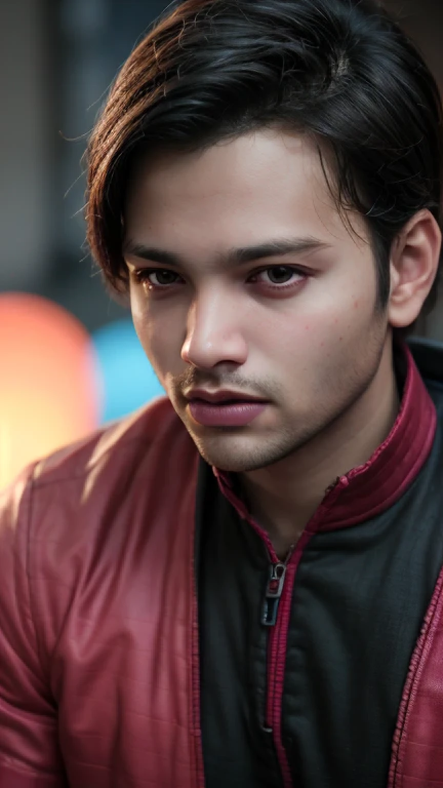 A beautiful young man with highly detailed skin,short trimmed beard,8k,high res,ultra realistic, photorealism,(real life photo,realistic:1.9),best quality,ultra-detailed,professional,vivid colors,sharp focus,physically-based rendering,studio lighting,bokeh,portraits, wearing black shirt.HDR