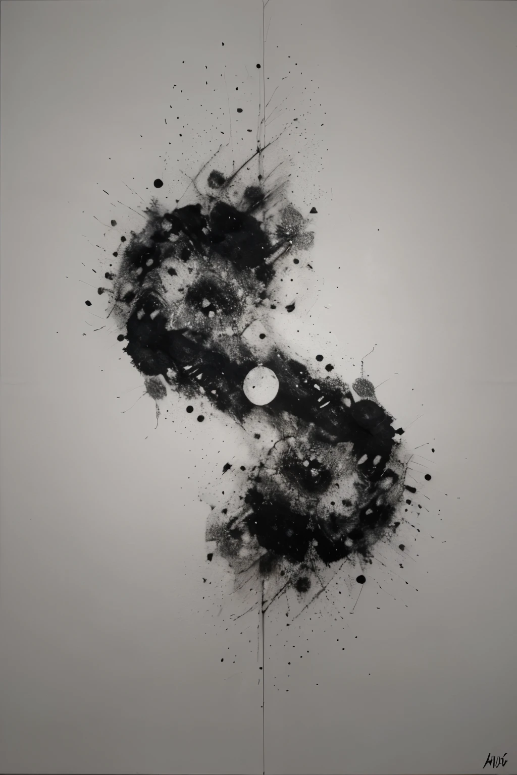 Arte abstracto en blanco y negro (pulpos)