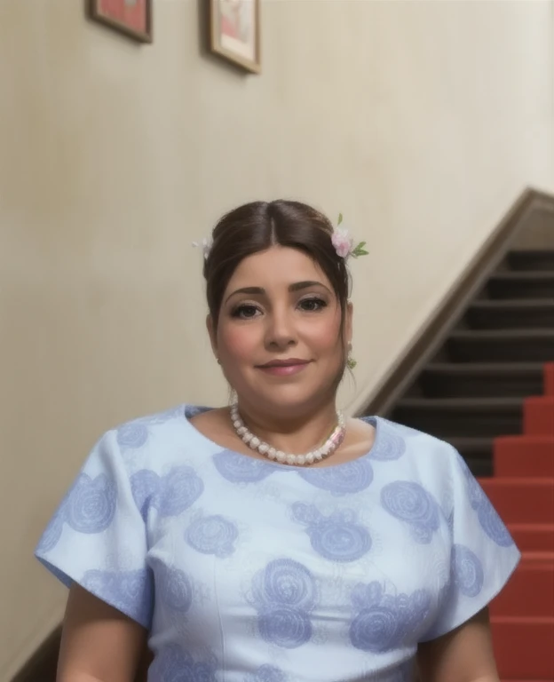 Mujer primera dama de santa Lucia piel morena
