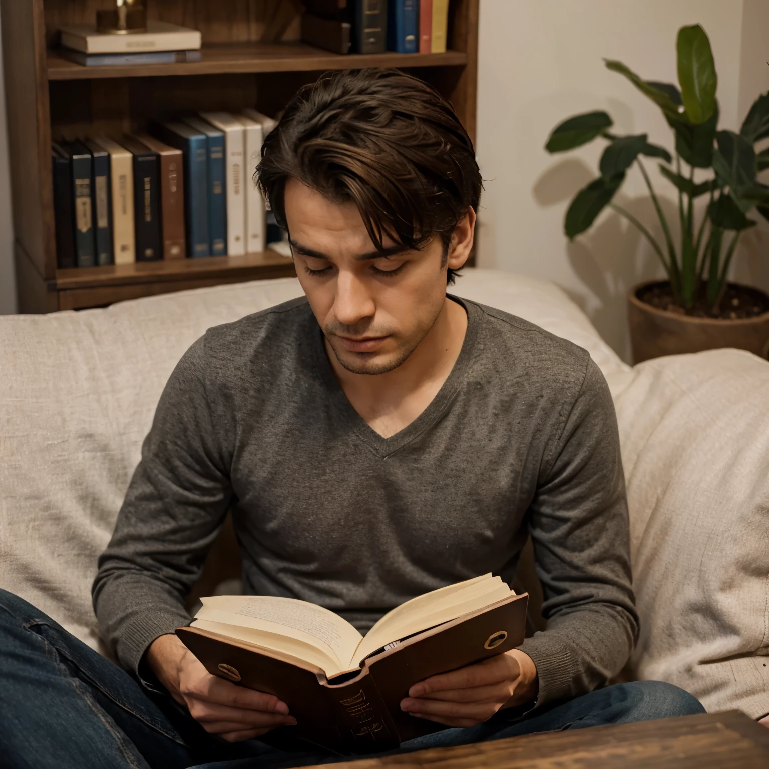hombre leyendo