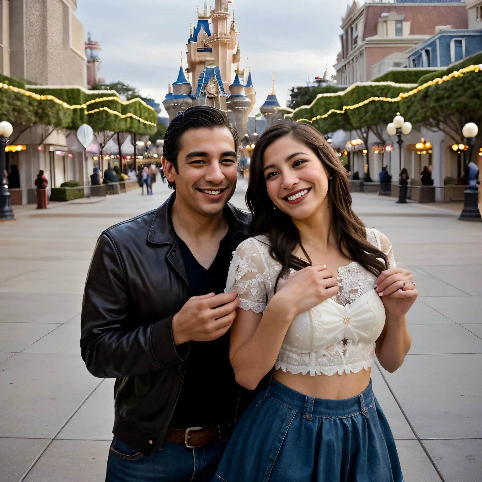 There's a wedding on the beach, next to Disney, a swing, and lots and lots of flowers