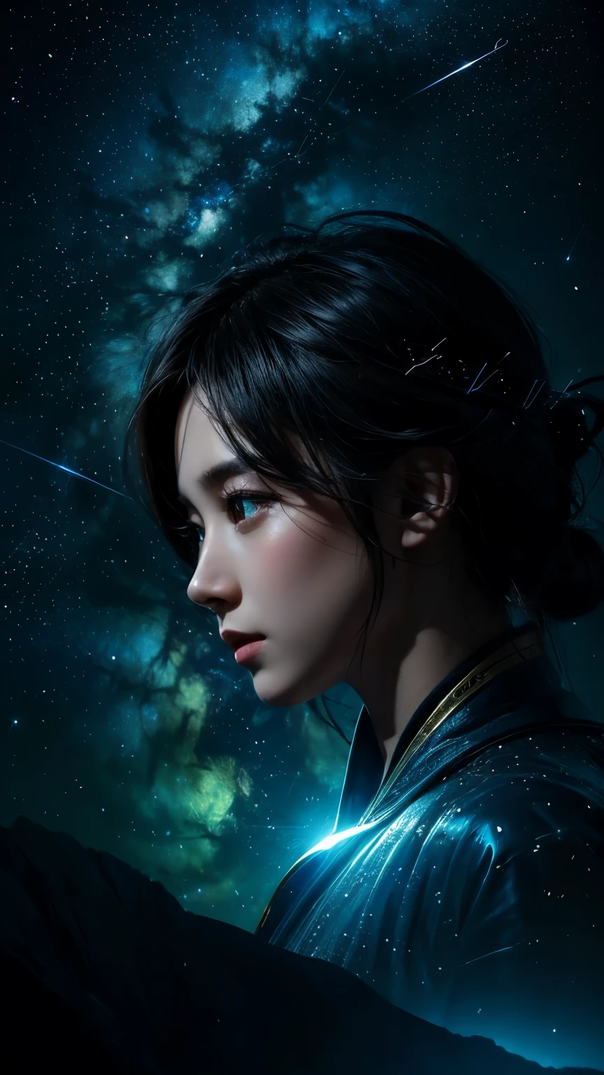 constellation、Wonder、Fantastic、Extremely detailed、8K Dende Wallpaperasuter piece、Best Quality、ultra-detailliert、Best Illumination、Best Shadow