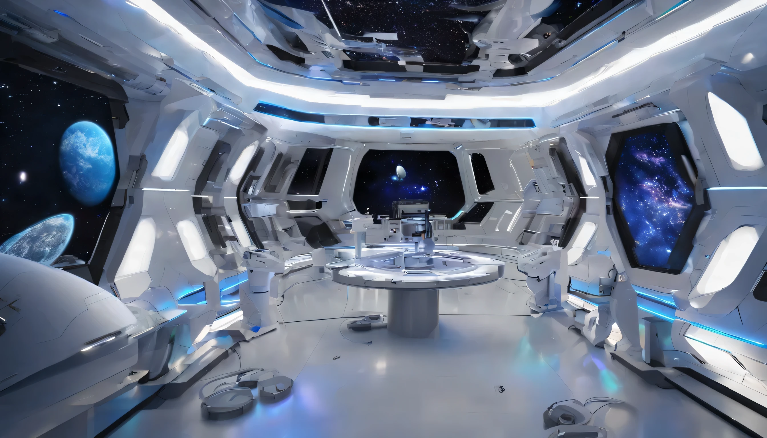 (Melhor qualidade,4K,8k,high resolution,obra de arte:1.2),ultra-detalhado,(realista,photorealista,photo-realista:1.37),space station on an asteroid in the middle of space,gravidade zero,advanced technology,arquitetura futurista,orbitando ao redor,stunning views of outer space,cheio de luzes piscando,elegant and metallic exterior,com uma enorme antena de radar no topo,transparent dome,iluminado por dentro,refletindo as estrelas no fundo,thrusters on the sides keeping it stable,spacious and comfortable interior,with state-of-the-art control panels and computers,alojamentos sem gravidade,with floating furniture and plants,grandes janelas que permitem aos astronautas apreciar as vistas deslumbrantes,cosmic artwork hanging on the walls,Interstellar communication devices,connecting with other space stations,high-tech research laboratories,developing new space explorations,advanced robotic arms,assisting with repairs and maintenance,forte, stable connection with Earth,evitando o isolamento,constant hum of machinery and macio beeping sounds,providing a sense of life and activity,multifunctional room for exercise and relaxation,astronautas interagindo e se unindo,gravidade zero gardens,cultivo de plantas e cultivo de alimentos,spherical holographic displays,providing information and entertainment,mistura harmoniosa de paleta de cores azul e prata,evoking a sense of tranquility and technological advancement,macio, warm lighting,imitando a luz solar,creating a cozy atmosphere at the station,constellations projected on ceilings,imergindo os astronautas na beleza do universo,