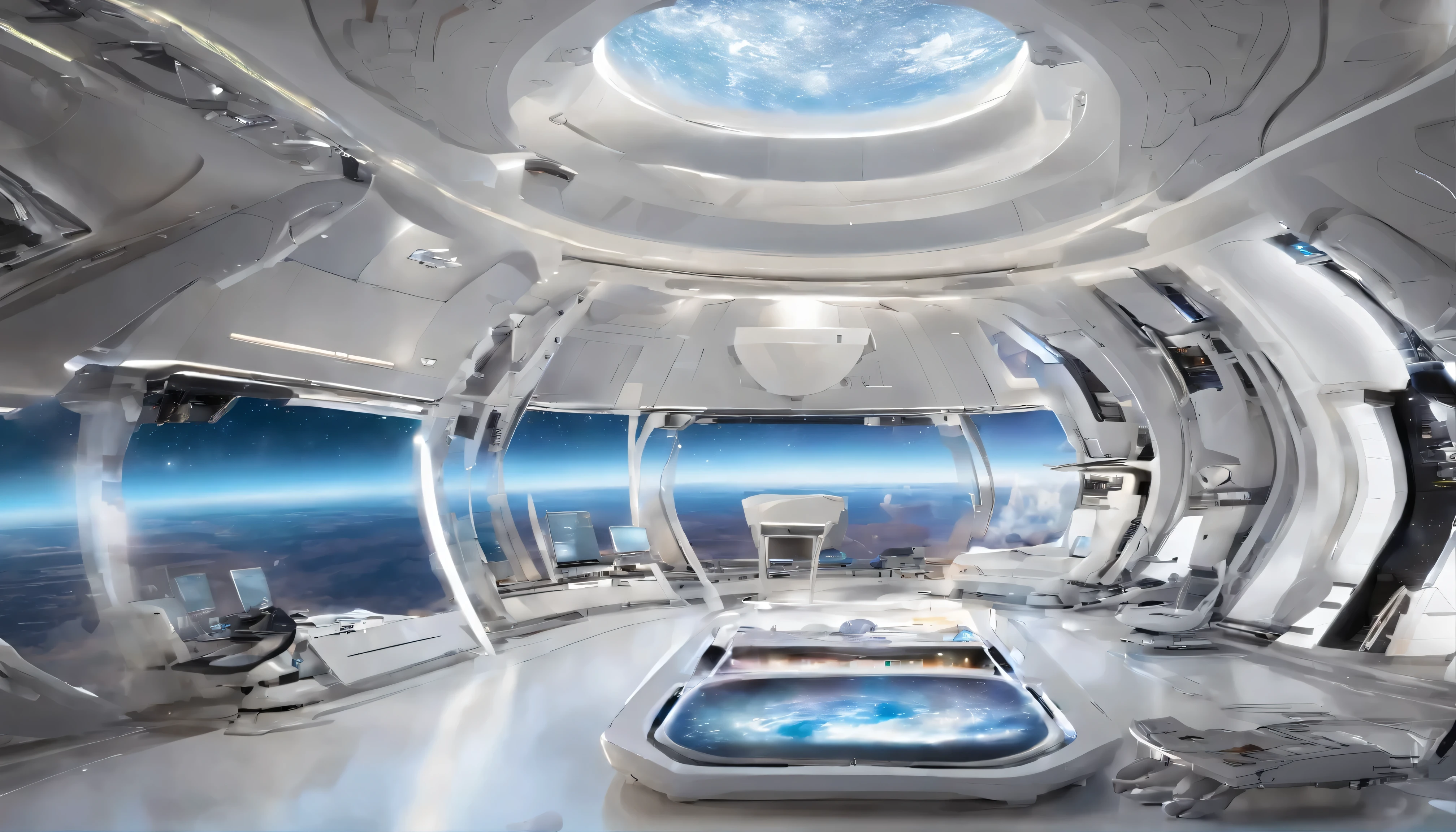 (Melhor qualidade,4K,8k,high resolution,obra de arte:1.2),ultra-detalhado,(realista,photorealista,photo-realista:1.37),space station on an asteroid in the middle of space,gravidade zero,advanced technology,arquitetura futurista,orbitando ao redor,stunning views of outer space,cheio de luzes piscando,elegant and metallic exterior,com uma enorme antena de radar no topo,transparent dome,iluminado por dentro,refletindo as estrelas no fundo,thrusters on the sides keeping it stable,spacious and comfortable interior,with state-of-the-art control panels and computers,alojamentos sem gravidade,with floating furniture and plants,grandes janelas que permitem aos astronautas apreciar as vistas deslumbrantes,cosmic artwork hanging on the walls,Interstellar communication devices,connecting with other space stations,high-tech research laboratories,developing new space explorations,advanced robotic arms,assisting with repairs and maintenance,forte, stable connection with Earth,evitando o isolamento,constant hum of machinery and macio beeping sounds,providing a sense of life and activity,multifunctional room for exercise and relaxation,astronautas interagindo e se unindo,gravidade zero gardens,cultivo de plantas e cultivo de alimentos,spherical holographic displays,providing information and entertainment,mistura harmoniosa de paleta de cores azul e prata,evoking a sense of tranquility and technological advancement,macio, warm lighting,imitando a luz solar,creating a cozy atmosphere at the station,constellations projected on ceilings,imergindo os astronautas na beleza do universo,