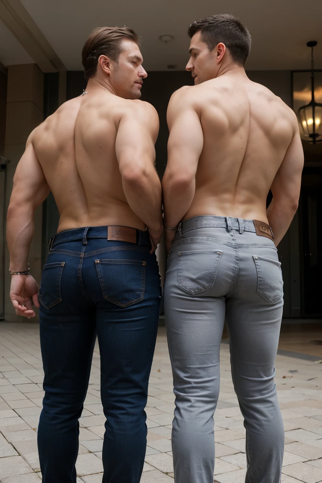 Fashion jeans for mens butt