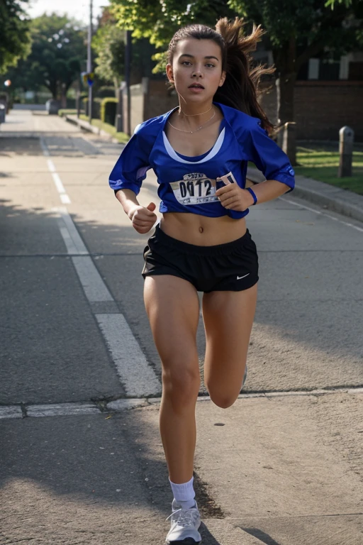 Female ager running.