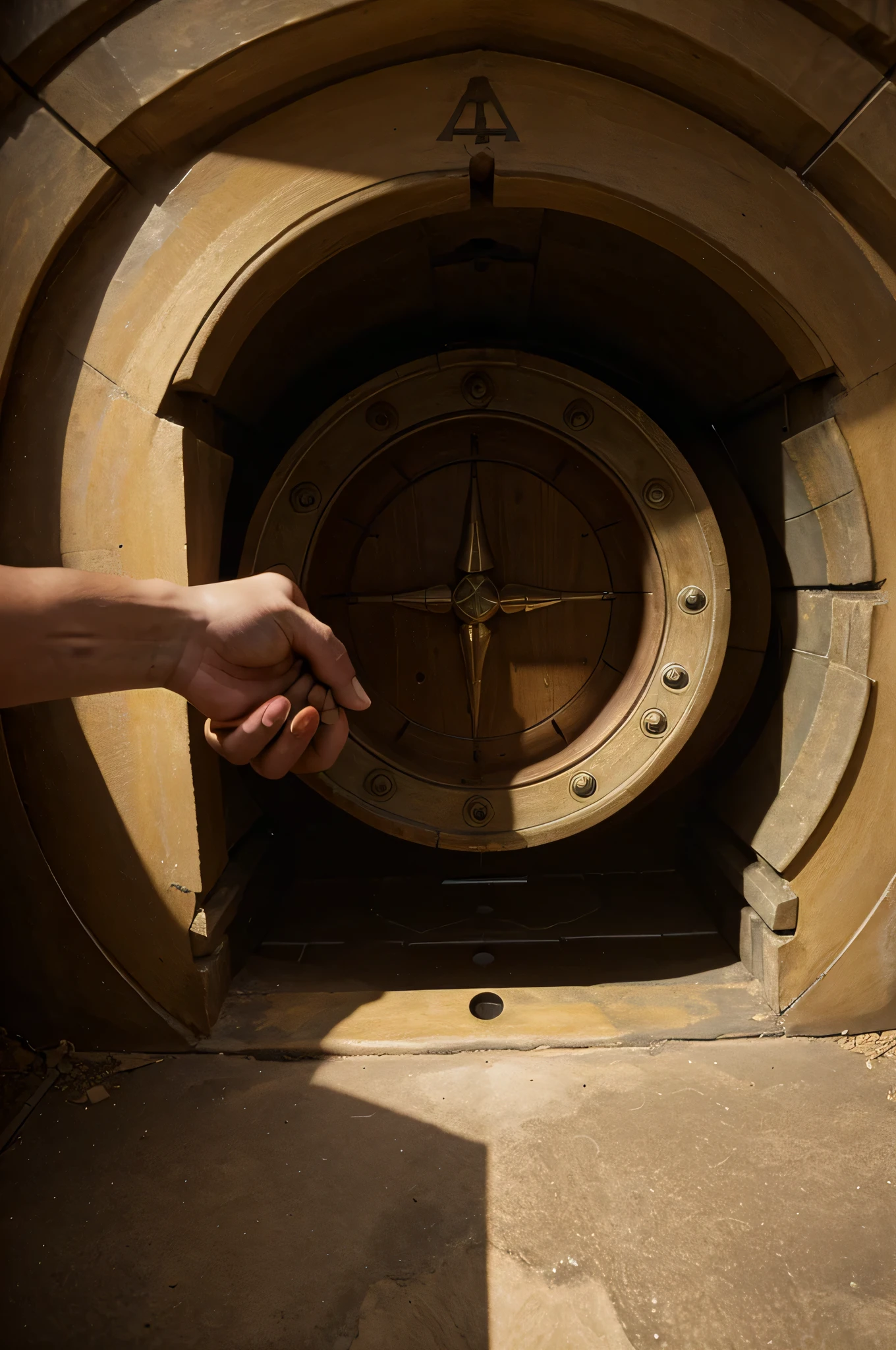 A house in the house is a vault amd in the vault is a handshake for patnership
