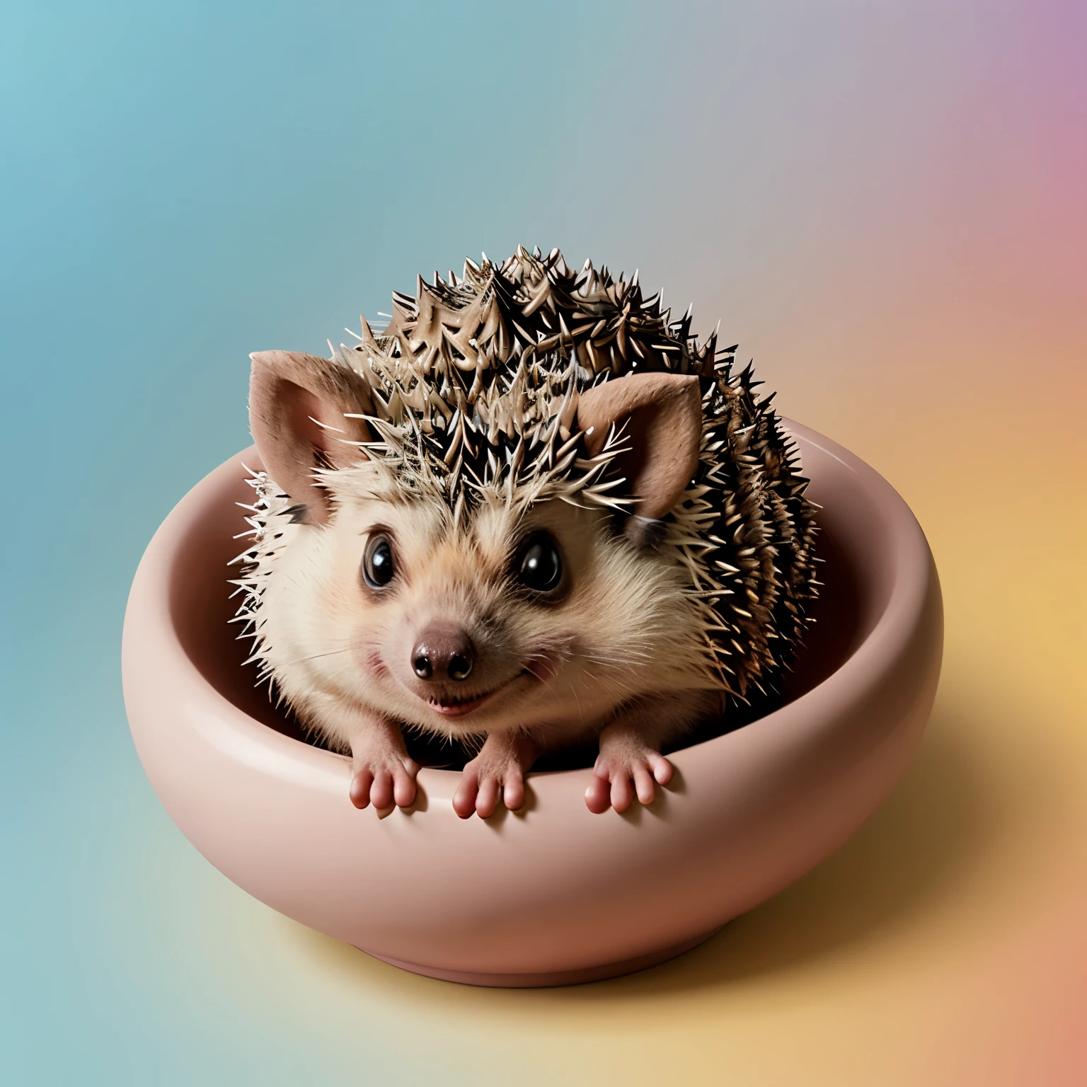 Cartoon hedgehog.