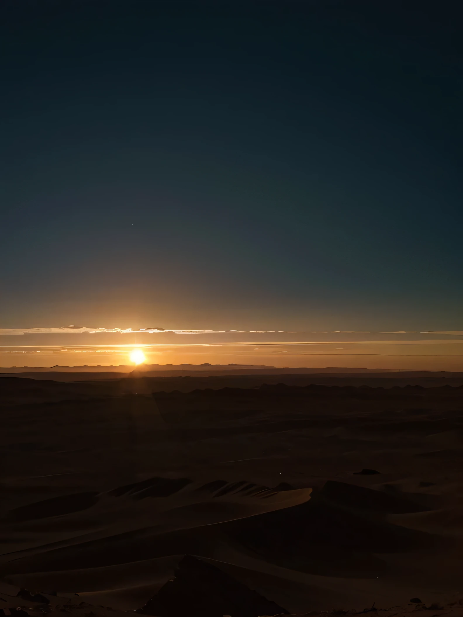 Un atardecer en marte