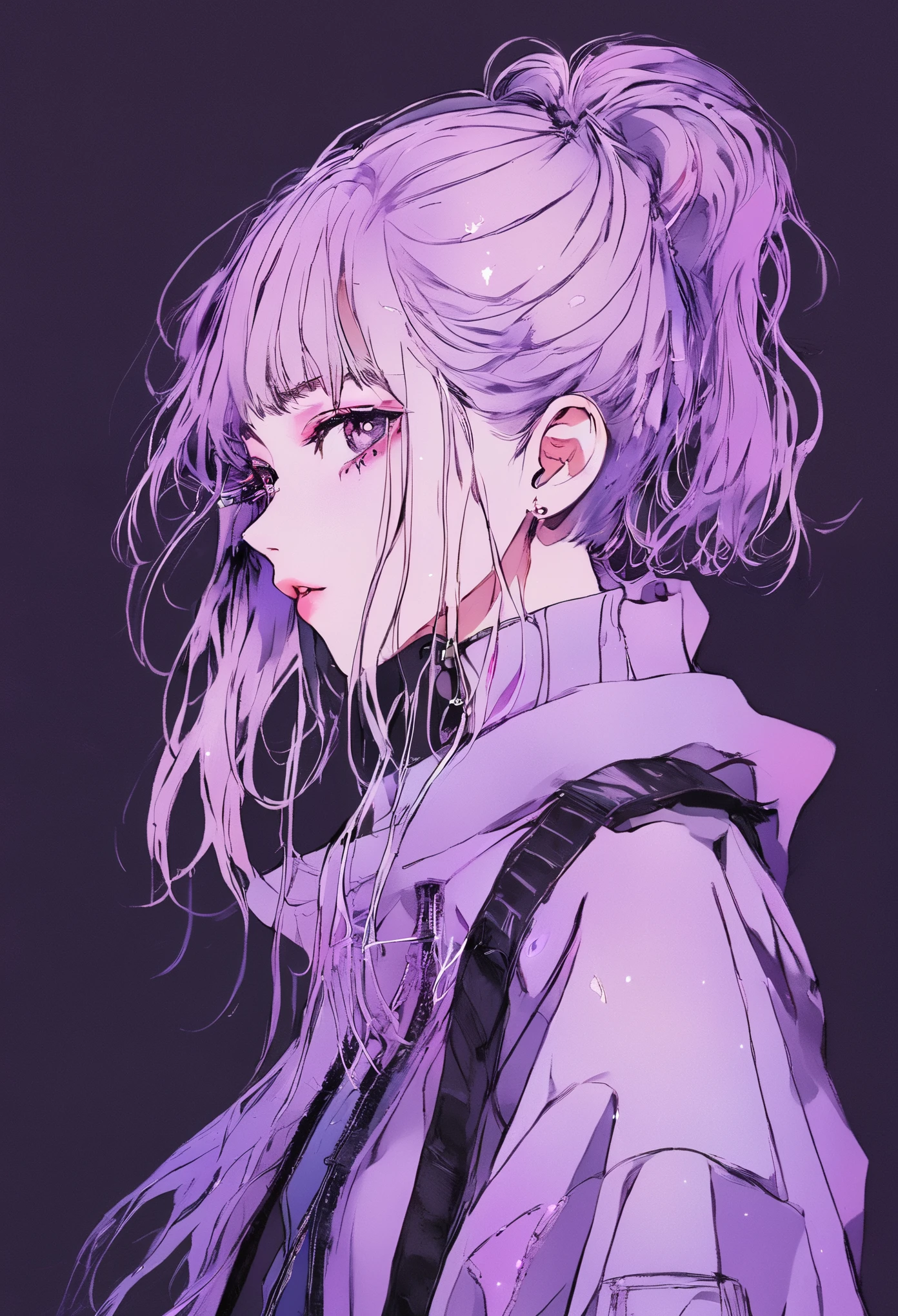 (best quality, sketch:1.2), epic realistic,(ultra details ayes),illustrator,anime,1 girl, detailed lips,custom, gradient background,neon hair,textured cropping, masterpiece, anime, a woman standing looking at a black hole, fantasy world, trending on art station, space art, dreamy psychedelic anime, beautiful anime scene, anime epic artwork. anime, photo picture poses, average height