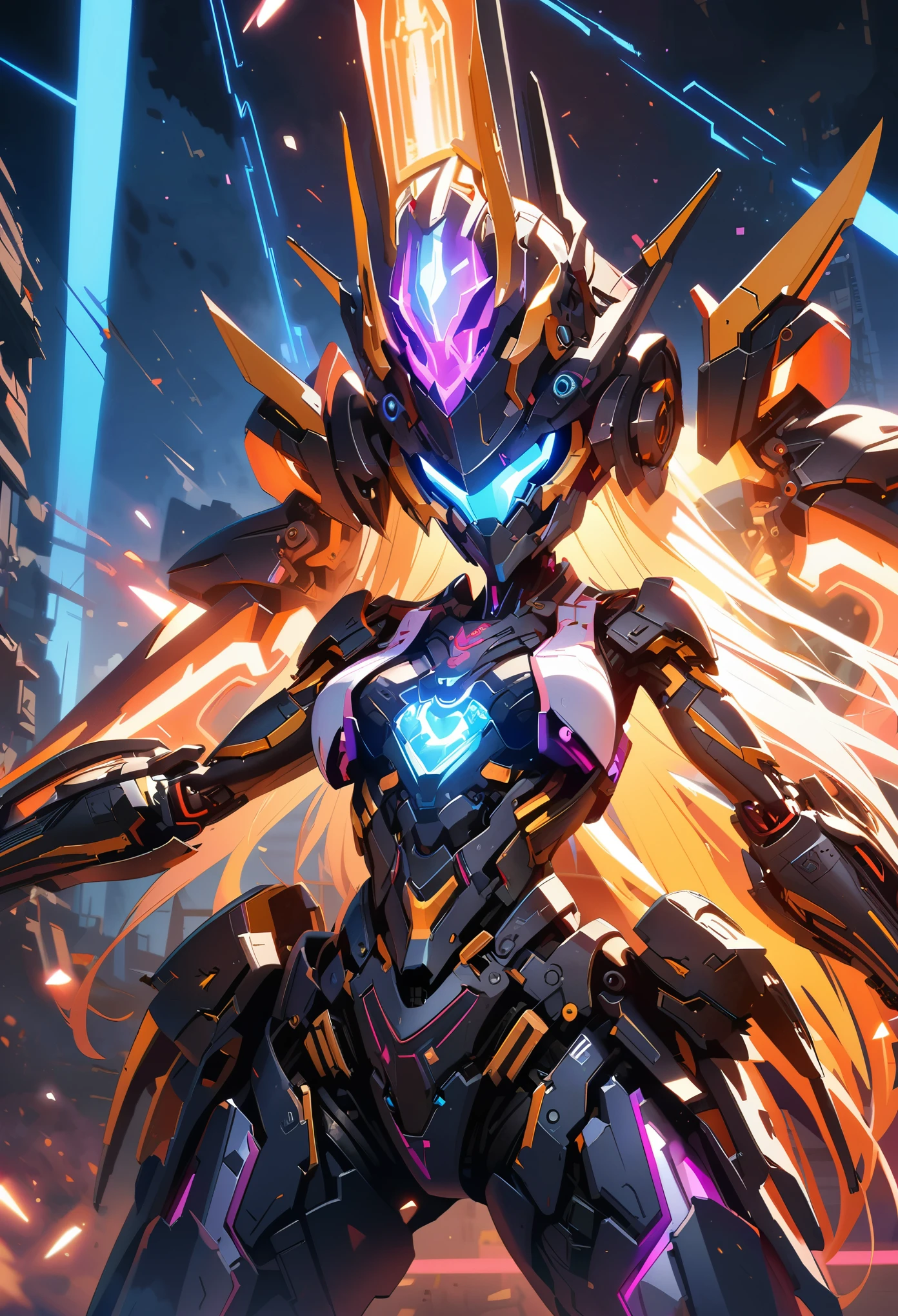 Anime style image of a woman with a skeleton body and helmet, Unreal Engine rendering + goddess, Biomechanics OPPEIN, Highly detailed cybernetic mechanics, White biomechanical details, female body, 3D rendering character art 8k, detailed body, complex machinery, cybernetic and highly detailed