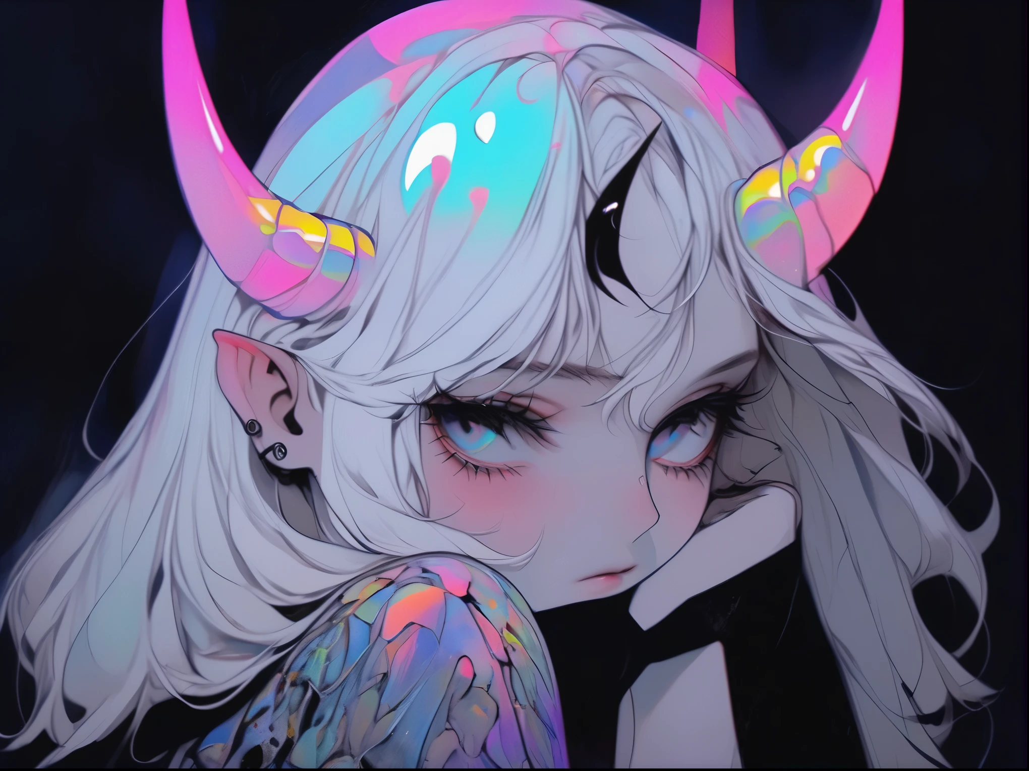1 girl, nsfv ahegao,a member in the mouth, liquid, Cum in mouth, fall of tongue,