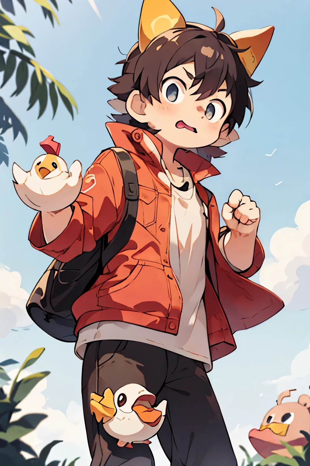 generates an anime rubber duck showing a wallet without money
