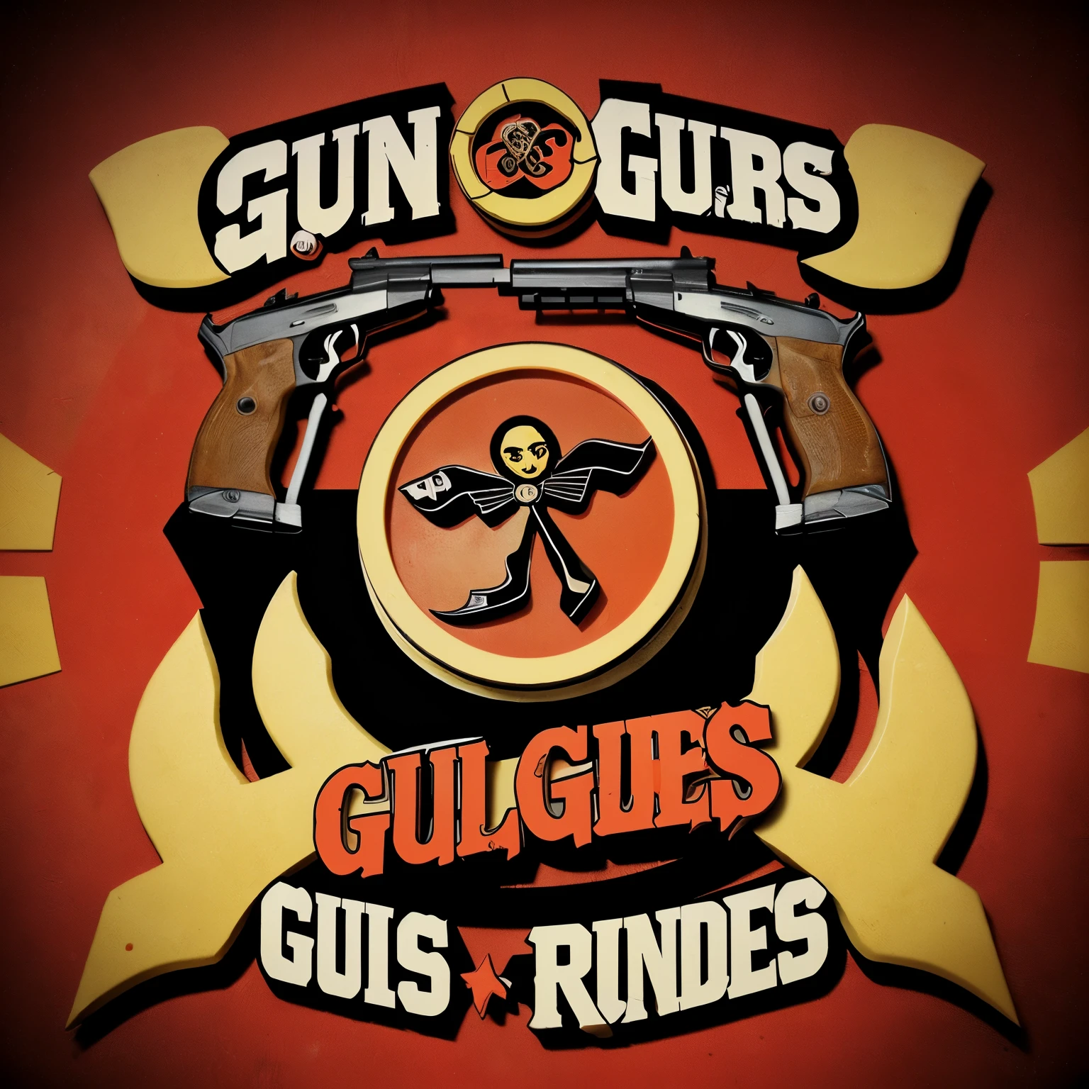 Guns&#39;n Burgers logo very similar to the Guns&#39;n roses symbol 