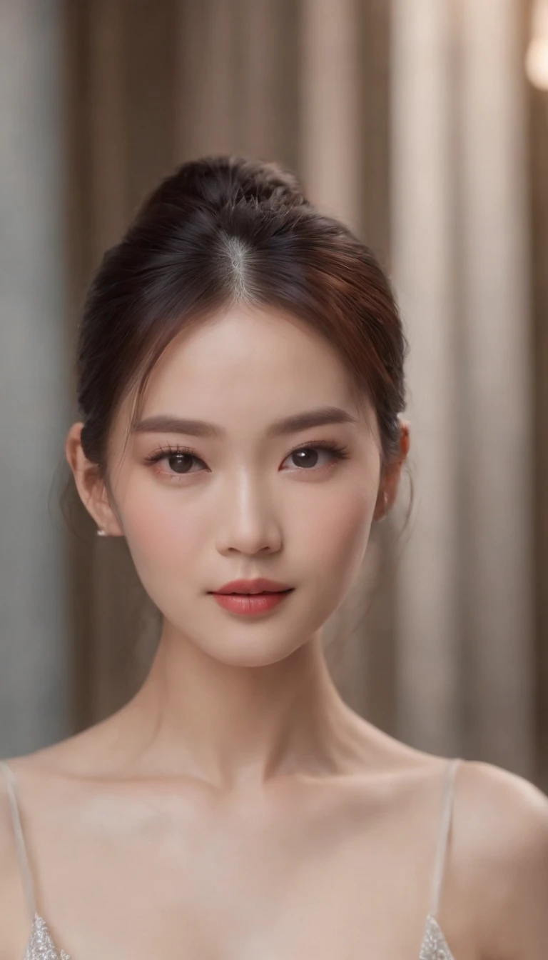 8k,Taiwanese 40-year-old beauty,Hair tied into ponytail,Delicate face with elegant light makeup(real skin),(The slender legs are visible)High-slit cheongsam high heels,melancholy expression,walking on the street,Ultra-high detail and realism,Zoom out,Facing the camera,8k,ultra high definition,Light and shadow tend to be real,more details。