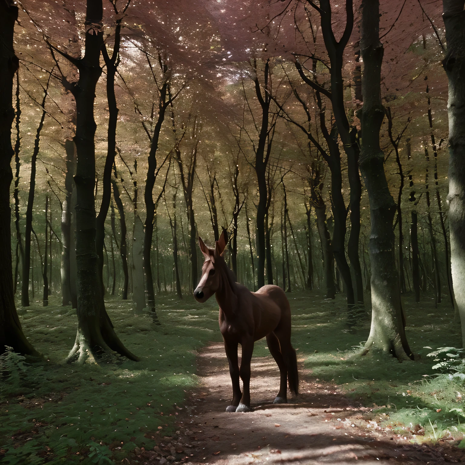 Foret magique animaux imaginaires