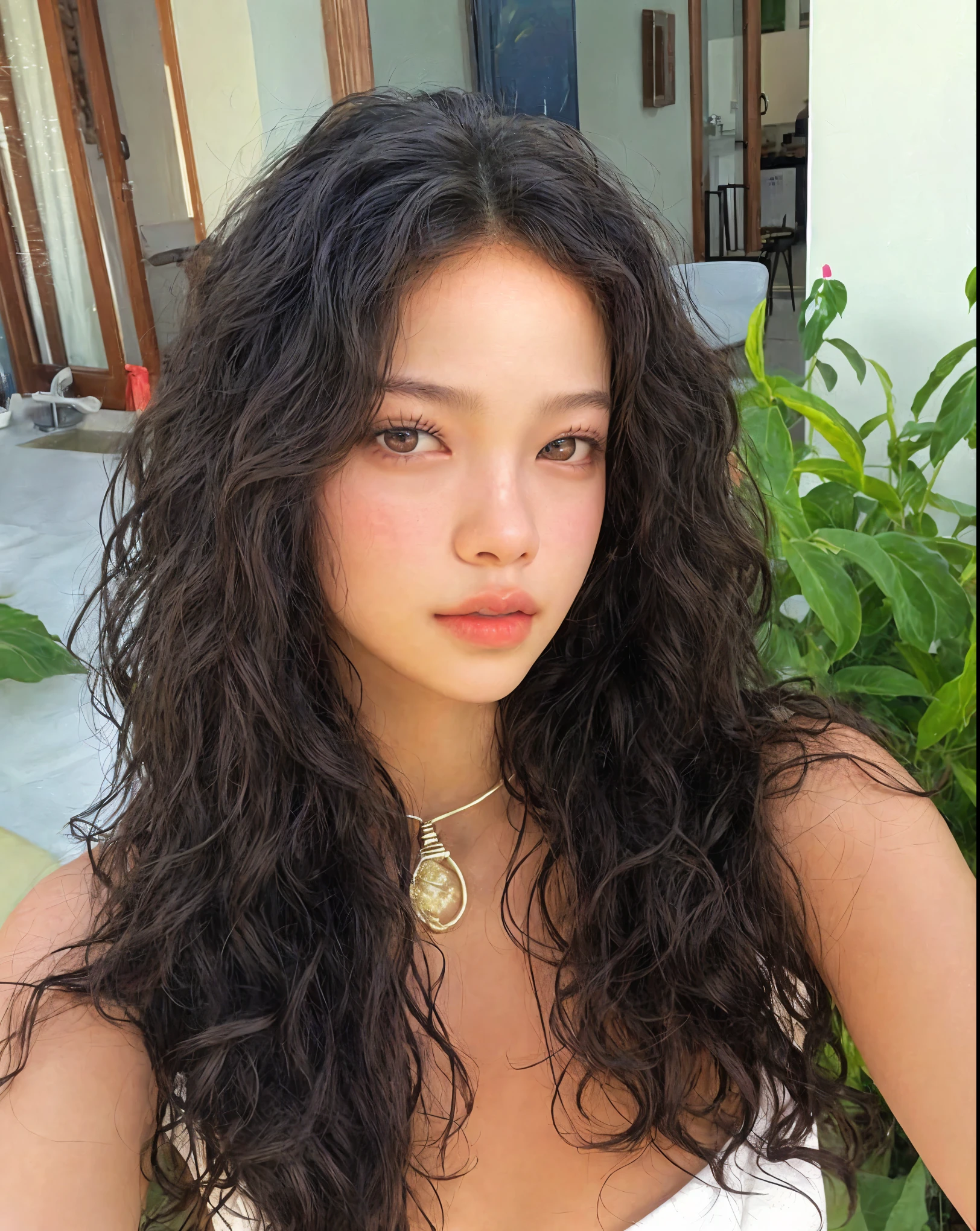 jennie blackpink with curly hair