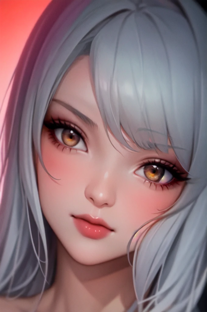 1girl, beautiful face, ((white eyes)), sexy pose, Red moon in the background, stars, space, (lightroom:1.13), soft light, (natural skin texture:1.2), (hyperrealism:1.2), sharp focus, focused,[[realistic]]