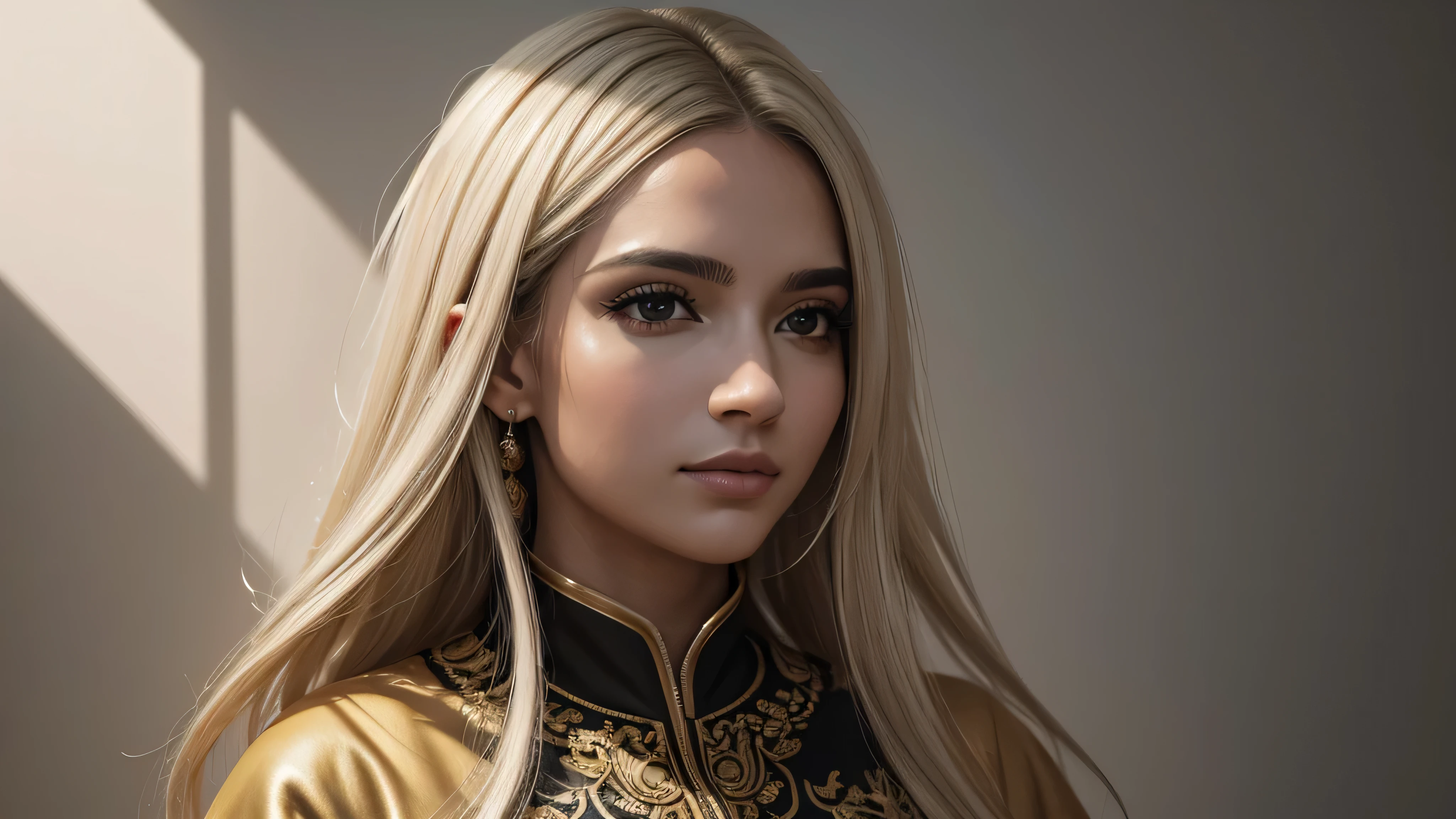 1 garota,obra de arte, (8k, Melhor qualidade, obra de arte:1.2),altamente detalhado,ultra-detalhado,classe mestre,Melhor qualidade,illustration,cabelo_entre_olhos,Perfect Lighting, tiro de vaqueiro, cv16,jaqueta preta