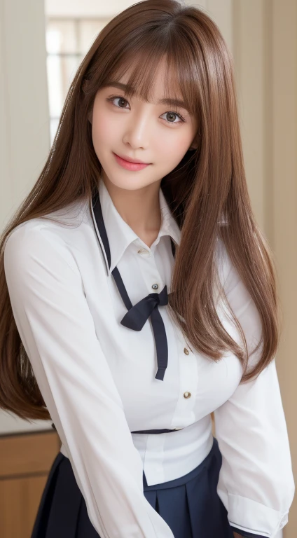 maid&#39;s uniform　((highest quality、8K、masterpiece:1.3))、1 girl、The beauty of slim abs:1.3、(brown hairのショートカット、big breasts:1.2)、super fine face、delicate eyes、double eyelid、laughter、Home、Raw photo、20 year old woman、sexy shot、Gold is better than beauty、spread legs　Idol　Nogizaka46　AKB48　brown hair　long hair
