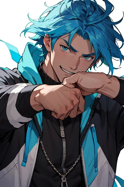 This anime features a main character who has extraordinary strength and a very handsome face with attractive symmetrical features. Her cool blue hair gives off an attractive impression, matching her cheerful personality. Even though he has great strength, this character still radiates joy and enthusiasm that is contagious to the people around him. His presence in the story not only makes him visually cool, but also makes him an inspiration for many people in the anime