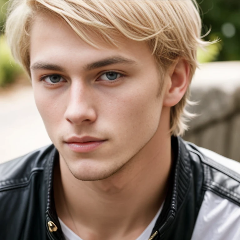 young blond Asmonean man, focus on the face