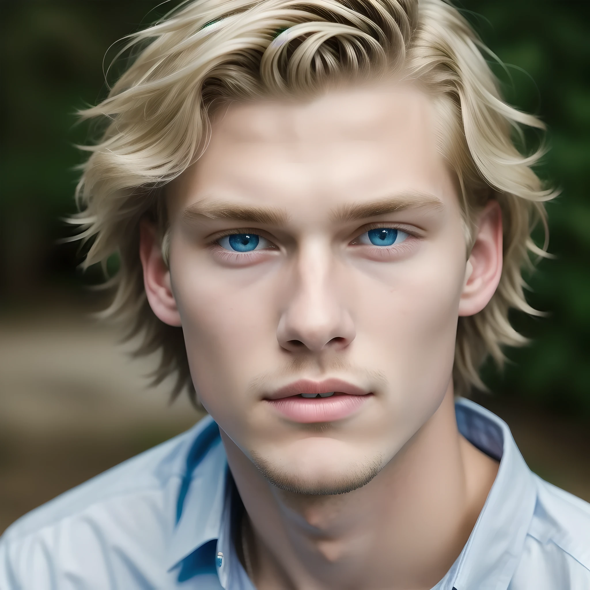 real realistic portrait of an 18 year old boy, perfect face, perfect natural real blue eyes beautiful, real perfect natural blonde hair