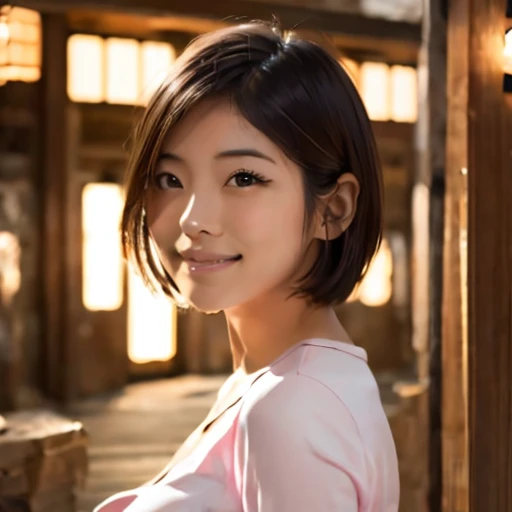 Japanese girl aged 20 short hair 