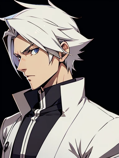 blazblue ,human Male ,Clear Skin , white hair , Shepherd's Clothing ,