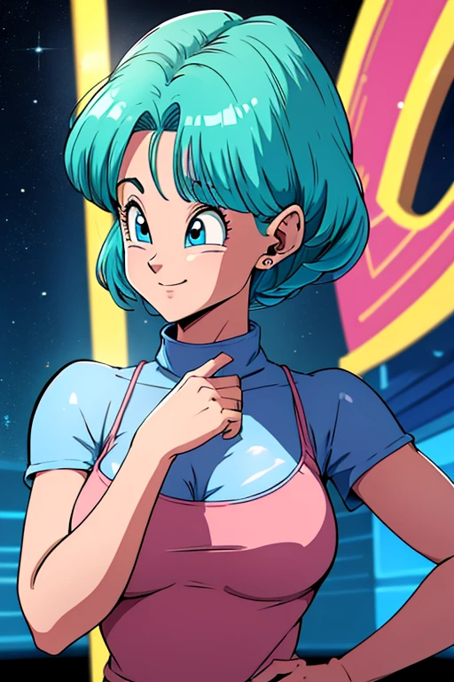 High Definition, 8K, cara detallada, agarrando su pecho, mostrando su pecho, Bulma de dragonball z, ojos azules profundos, ((lenceria transparente rosa)), spa, (pechos grandes)), delgado y delgado, cuerpo de proporciones iguales, ((centrarse en su pecho)), Vista frontal, cuatro dedos y 1 pulgar, ((2 manos)), pelo azul, Hermosa sonrisa, sonriendo al espectador, mejillas sonrojadas,