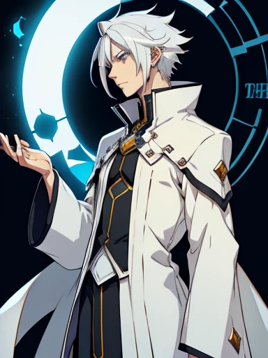 blazblue ,human Male ,Clear Skin , white hair , Shepherd's Clothing ,