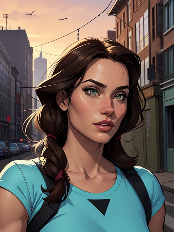Turnaround sheetPersonagem Lara croft magem de desenho animado de uma mulher .cartoon style illustration, estilo de arte dos desenhos animados, estilo de arte dos desenhos animados, digital illustration style, design de personagens altamente detalhado, arte digital detalhada fofa, City fan art, Design de personagens de retrato, beautiful digital illustration, retrato de alta qualidade, Arte em quadrinhos, mulher jovem. expression of sexual desire