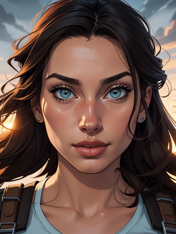 Personagem Lara croft nua pelada sem roupas magem de desenho animado de uma mulher .cartoon style illustration, estilo de arte dos desenhos animados, estilo de arte dos desenhos animados, digital illustration style, design de personagens altamente detalhado, arte digital detalhada fofa, City fan art, Design de personagens de retrato, beautiful digital illustration, retrato de alta qualidade, Arte em quadrinhos, mulher jovem. expression of sexual desire