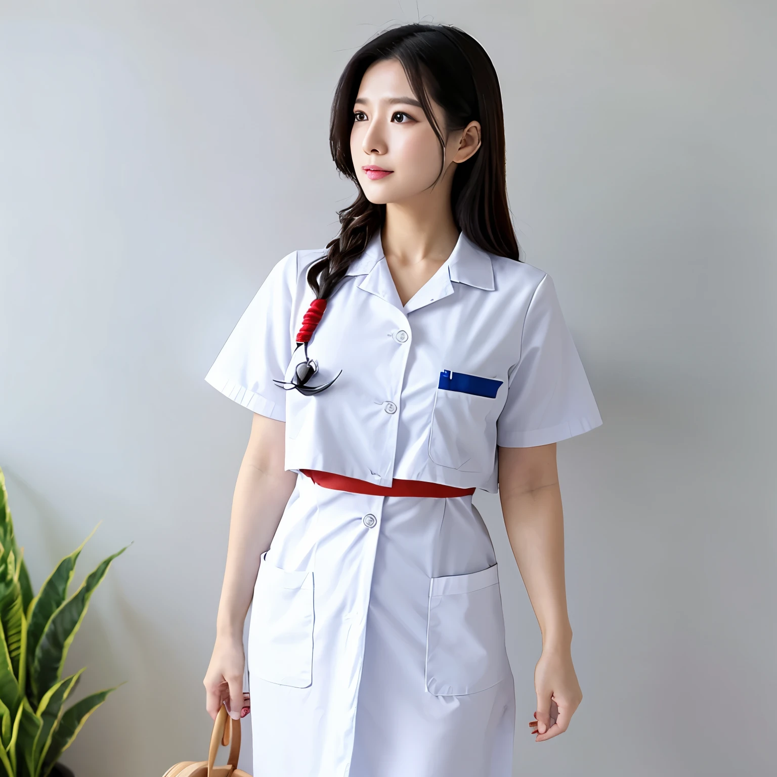 nurse　white clothes