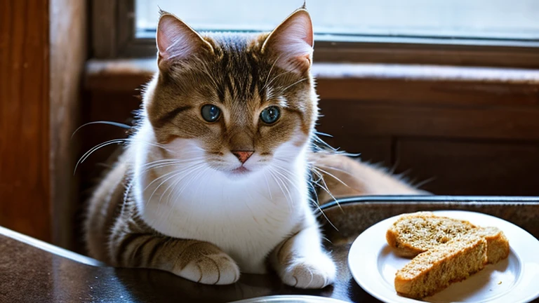 Cat with a bad mood、don't eat food