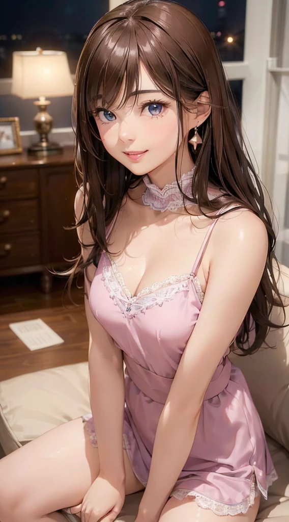 (table top: 1.3), (maximum resolution: 1.2), (Ultra HDTV: 1.2), cinematic light, Ultra HDTV, (fine eyes and skin), (detailed facial features), nffsw, 8K resolution, sharp focus: 1.2, perfect style, beautiful face, perfect body, Accurate, anatomically correct, Highly detailed face and skin texture, fine eyes, dark blue eyes, double eyelid, thin eyebrows, glitter eyeliner: 1.2, natural cheeks, Glossy skin, Fair skin: 1.2, small shiny necklace and earrings, (glossy lips: 1.4), break, one person's perspective, (She is a very cute female teacher.), (lilac lace panties), (enchanting smile: 1.2), ((innocent and cute girl:1.3)), (long wavy hair), (light brown hair:1.2), (cowboy shot: 1.2), break, ((very close relationship: 1.2)), medium big breasts, ((looking at the viewer:1.2)), ((On the sofa in the girls' room:1.2)), ((Bend your knees and spread your legs wide:1.2)), (From the side:1.2),low angle shot Sleeveless Turtleneck Sweater Tight Mini Jeans Skirt embarrassed look