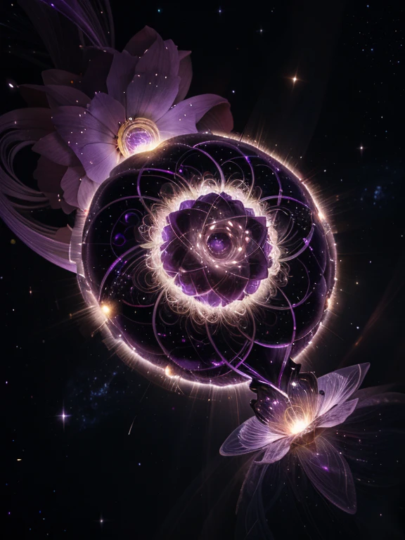 One unique representation of the Cosmic Conductor entity could be a celestial amethyst flower. Picture a magnificent bloom suspended in the void of space, its petals unfurling like delicate tendrils of stardust. Each petal could shimmer with hues of violet and indigo, reflecting the wisdom and power of the Cosmic Conductor.

At the center of the flower, a pulsating core of radiant energy could glow with an otherworldly brilliance, symbolizing the cosmic forces that the entity harnesses and directs. As the embodiment of the universe's orchestration, the celestial amethyst flower would serve as a visual metaphor for the harmony and balance that the Cosmic Conductor maintains amidst the vastness of the cosmos.