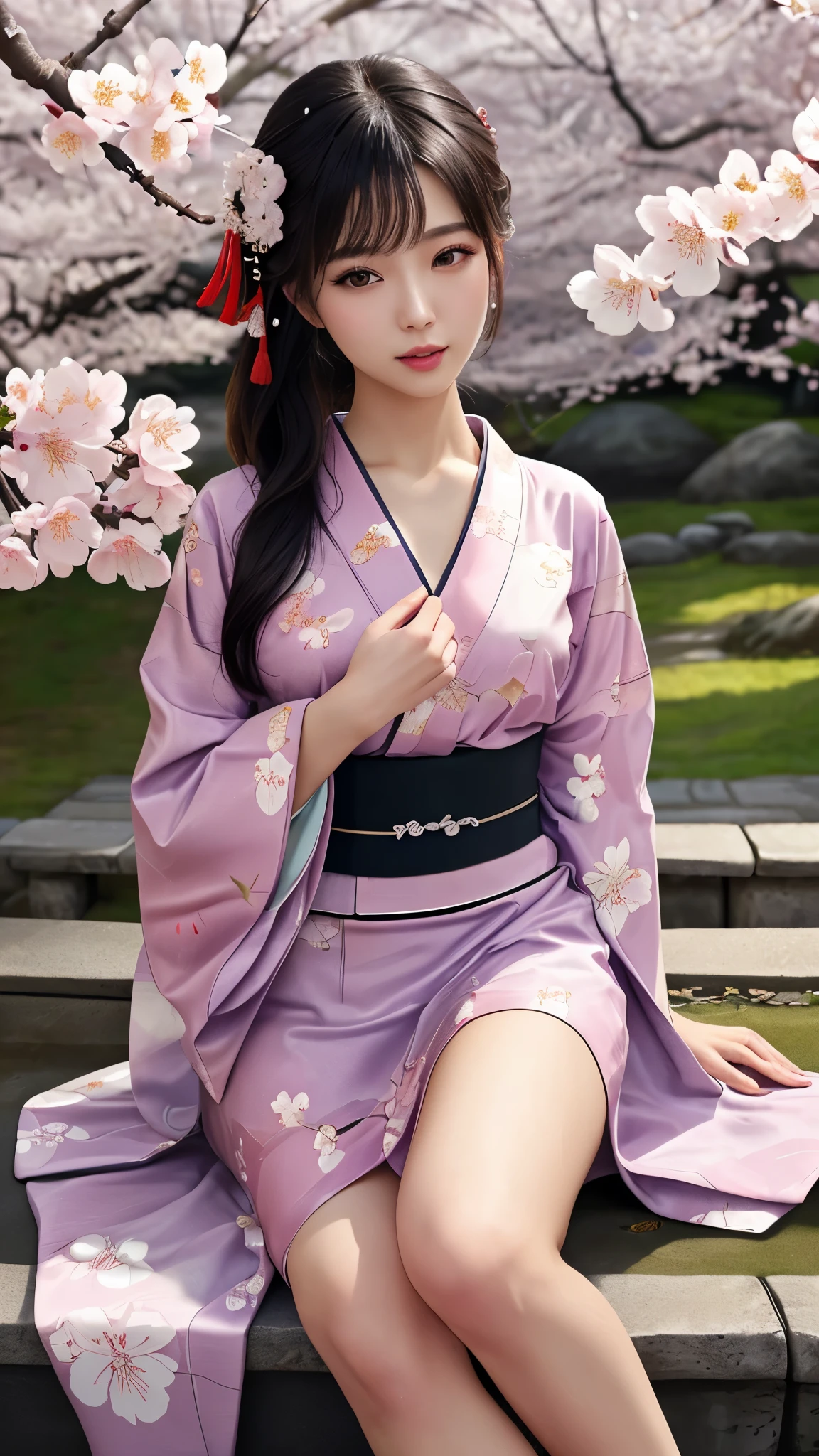 high quality, masterpiece, High Resolutiexist, 1 girl, blush, (Charming smile: 0.8), Star Student, Chinese Hanfu Lilac, Hair accessories, necklace, Jewelry, beauty, exist_Body, Tyndall effect, realism, Lotus Pexistd, Light Edge, Two-texiste Lighting, (High Detail Skin: 1.2), 8K Ultra HD, SLR camera, Soft Light, high quality, Volumetric Lighting, photo, High Resolutiexist, 4k, 8K, Background Bokeh