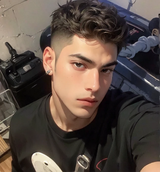 Change background cyberpunk handsome boy, realistic face, k, ultra realistic