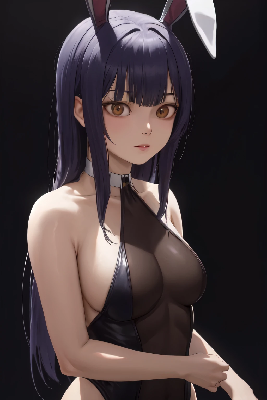 (obra maestra, mejor calidad: 1.2), extremadamente detallada, soft ambient lighting, sharp focus, 4K, BREAK 1girl, solo, aawendy, cabello largo, dos coletas, adorno para el cabello, (black bunny suit, black bunny ears, pantyhose:1.2), (best quality, 4k, 8k, highres, masterpiece:1.2), ultra-detailed, (realistic, photorealistic, photo-realistic:1.37), HDR, UHD, studio lighting, ultra-fine painting, sharp focus, physically-based rendering, extreme detail description, professional, vivid colors, bokeh, portraits, (mysterious, dark:0.9) background, (soft, gentle:1.1) lighting