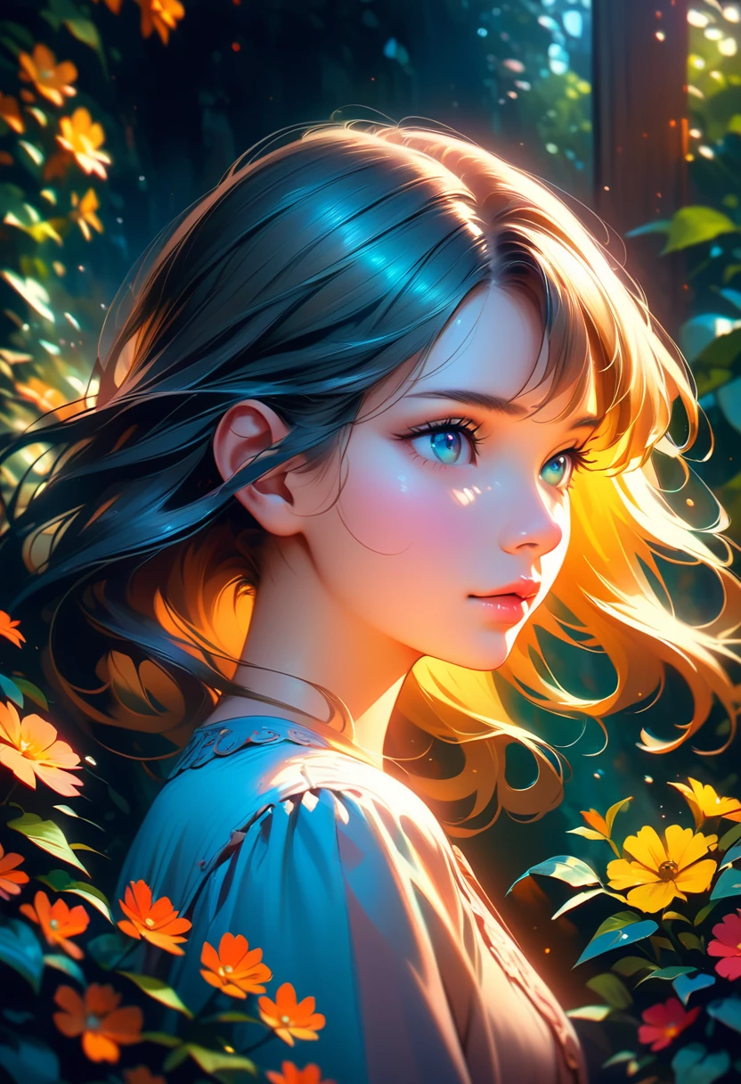 A girl in a garden, oil painting, beautiful detailed eyes, beautiful detailed lips, extremely detailed eyes and face, long eyelashes, blonde hair flowing in the wind, wearing a vintage dress with floral patterns, surrounded by vibrant flowers and lush green plants, bathed in soft sunlight, capturing the innocence and beauty of youth, creating a dreamlike atmosphere, with a touch of nostalgia, vivid colors, fine brushstrokes, capturing every delicate detail, (best quality, 4k, highres, photo-realistic:1.37), adding depth and dimension to the image, highlighting the girl's features, with a warm color palette dominated by soft pastel tones, enhanced by subtle ambient lighting, creating a serene and tranquil ambiance, emphasizing the girl's peaceful expression, (portrait, impressionism, fine art:1.2), evoking a sense of peace and serenity.
I hope this prompt can help generate a high-quality and visually appealing image!