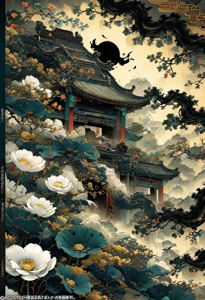 cole flowers field, ink style, chinese style, (masterpiece, best quality, perfect composition, very aesthetic, absurdres, ultra-detailed, intricate details, Professional, official art, Representative work:1.3), (Animagine:0.01)