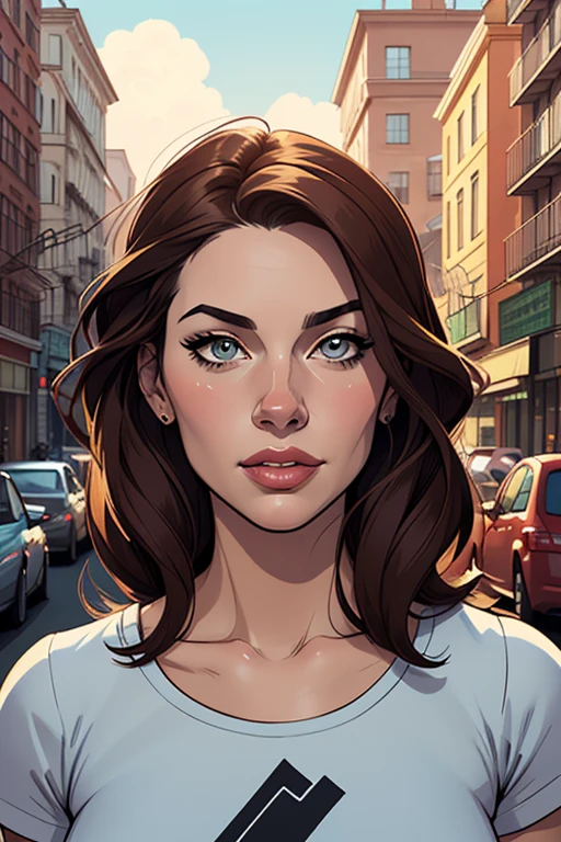 Personagem Liv Tyler nua pelada sem roupas magem de desenho animado de uma mulher .cartoon style illustration, estilo de arte dos desenhos animados, estilo de arte dos desenhos animados, digital illustration style, design de personagens altamente detalhado, arte digital detalhada fofa, City fan art, Design de personagens de retrato, beautiful digital illustration, retrato de alta qualidade, Arte em quadrinhos, mulher jovem. expression of sexual desire