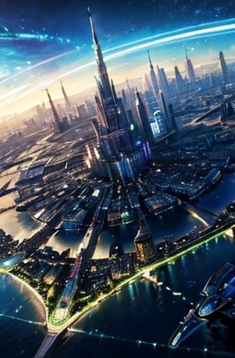 Flying Futuristic City