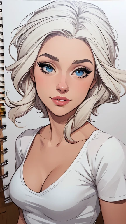 estilo de desenho animado:1.2), mulher Imagem de desenho animado de uma mulher , roupas sensuais , garota super fofa, cartoon style illustration, estilo de arte dos desenhos animados, estilo de arte dos desenhos animados, digital illustration style, design de personagens altamente detalhado, arte digital detalhada fofa, City fan art, design de personagem retrato, beautiful digital illustration, retrato de alta qualidade, arte em quadrinhos, retrato do design do personagem, white background Buso without clothes and medium breasts