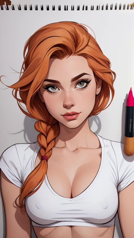 estilo de desenho animado:1.2), mulher Imagem de desenho animado de uma mulher , roupas sensuais , garota super fofa, cartoon style illustration, estilo de arte dos desenhos animados, estilo de arte dos desenhos animados, digital illustration style, design de personagens altamente detalhado, arte digital detalhada fofa, City fan art, design de personagem retrato, beautiful digital illustration, retrato de alta qualidade, arte em quadrinhos, retrato do design do personagem, white background Buso without clothes and medium breasts