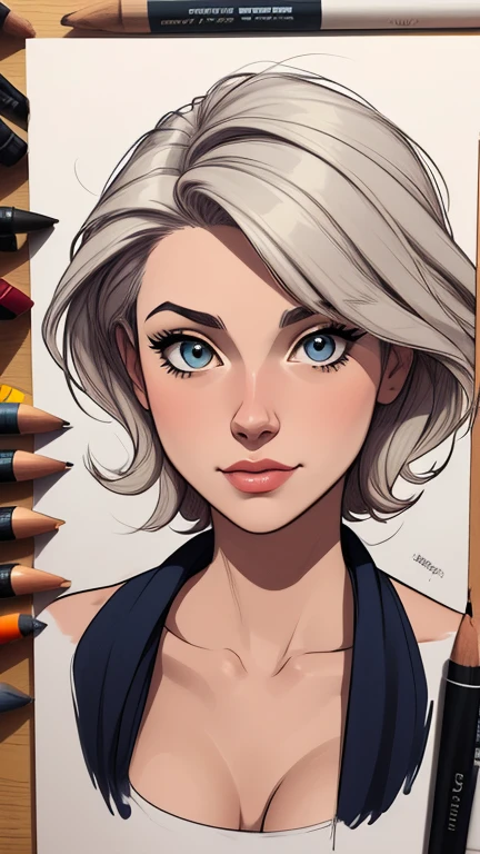 estilo de desenho animado:1.2), mulher Imagem de desenho animado de uma mulher , roupas sensuais , garota super fofa, cartoon style illustration, estilo de arte dos desenhos animados, estilo de arte dos desenhos animados, digital illustration style, design de personagens altamente detalhado, arte digital detalhada fofa, City fan art, design de personagem retrato, beautiful digital illustration, retrato de alta qualidade, arte em quadrinhos, retrato do design do personagem, white background Buso without clothes and medium breasts 